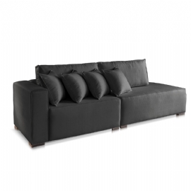 SOFA 3 LUGARES MODULADO CHAISE ISA LINHO 2,1M