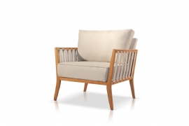 POLTRONA DECORATIVA SALA ESTAR LINHO LOLA