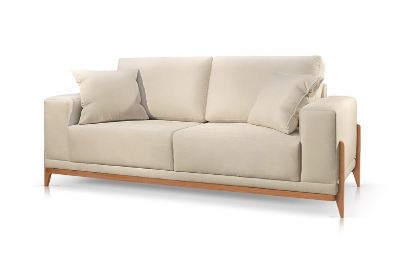 Sof 3 Lugares Linho Bella 2,5m